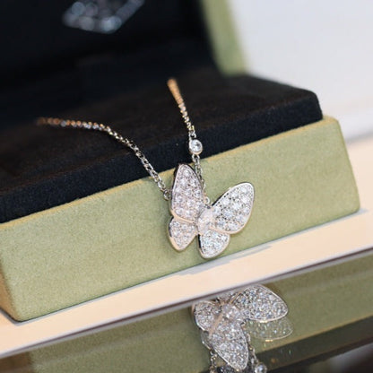 [✨ROSE✨]BUTTERFLY DIAMOND NECKLACE