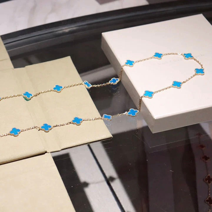 [✨ROSE✨]CLOVER 20 MOTIFS TURQUOISE GOLD