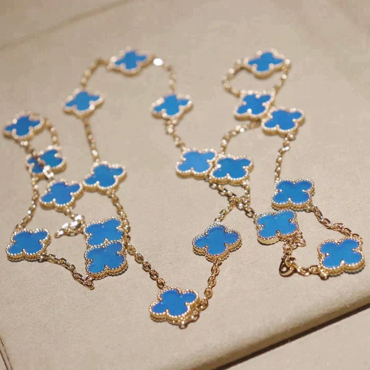 [✨ROSE✨]CLOVER 20 MOTIFS TURQUOISE GOLD