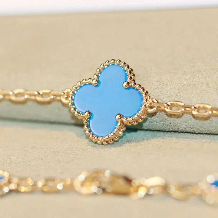 [✨ROSE✨]CLOVER 20 MOTIFS TURQUOISE GOLD