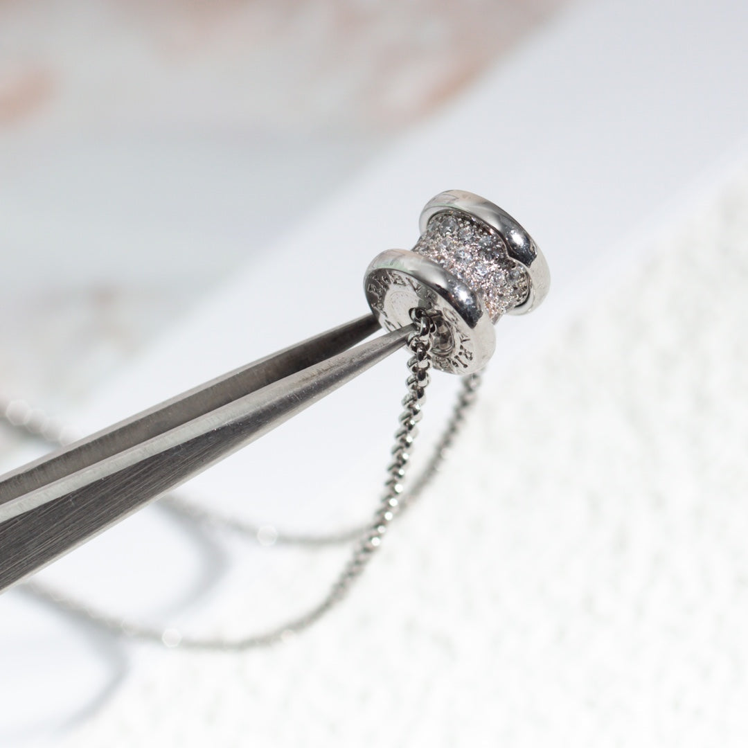 [✨ROSE✨]ZERO 1 SILVER DIAMOND NECKLACE