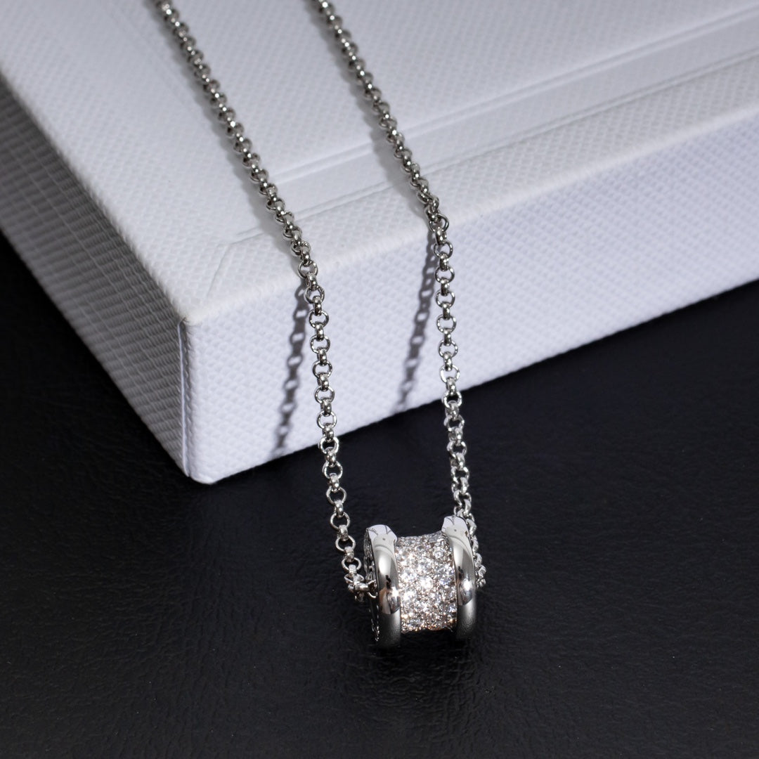 [✨ROSE✨]ZERO 1 SILVER DIAMOND NECKLACE