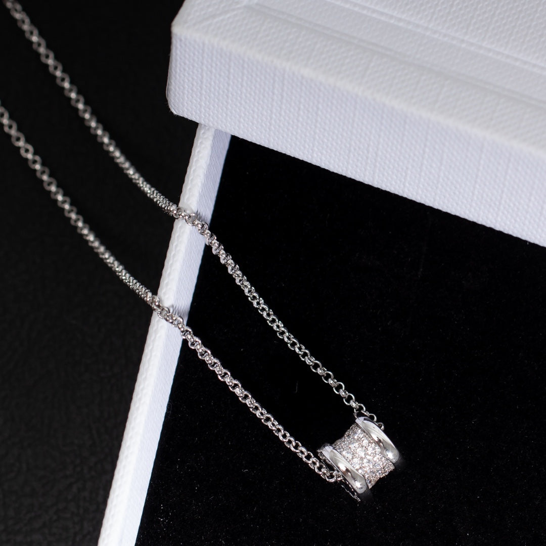 [✨ROSE✨]ZERO 1 SILVER DIAMOND NECKLACE