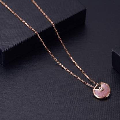 [✨ROSE✨]AMULETTE ROSE GOLD PINK MOP NECKLACE