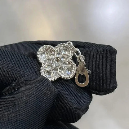 [✨ROSE✨]CLOVER 5 MOTIFS  DIAMOND BRACELET SILVER