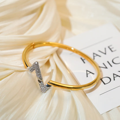 [✨ROSE✨]VOLTE UPSITE DOWN GOLD DIAMOND BRACELET