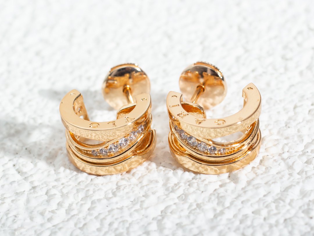 [✨ROSE✨]ZERO 1 PINK GOLD DIAMONDS EARRINGS