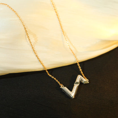 [✨ROSE✨]VOLT SILVER DIAMOND PEDANT NECKLACE