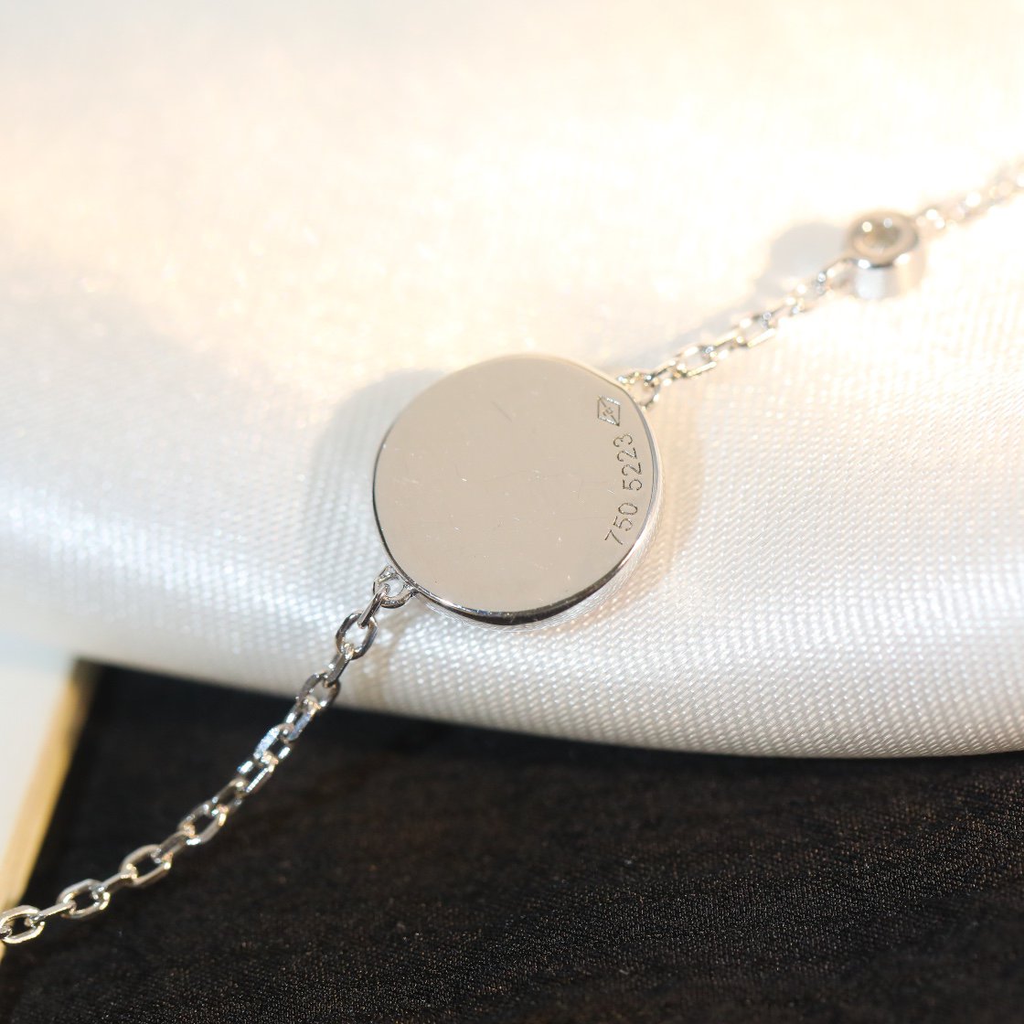 [✨ROSE✨]SUN MOTIF PINK MOP SILVER BRACELET