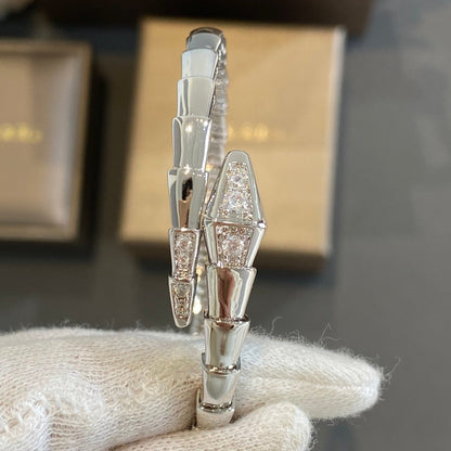 [✨ROSE✨]SERPENTI BRACELET DIAMONDS SILVER