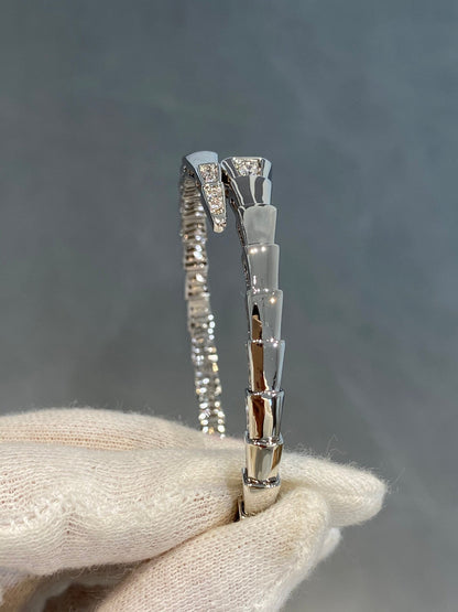 [✨ROSE✨]SERPENTI BRACELET DIAMONDS SILVER