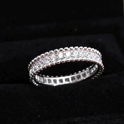 [✨ROSE✨]PERLEE DIAMOND SILVER RING