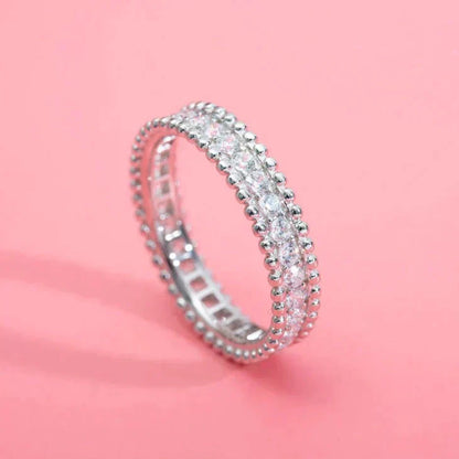[✨ROSE✨]PERLEE DIAMOND SILVER RING