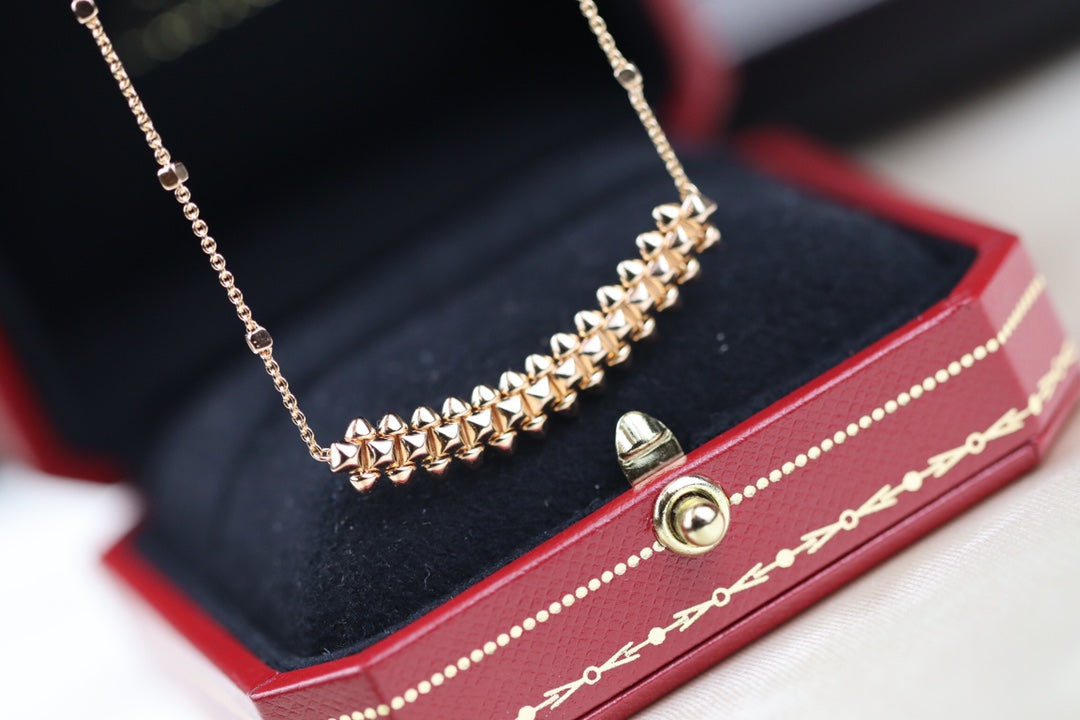 [✨ROSE✨]CLASH PINK GOLD NECKLACE