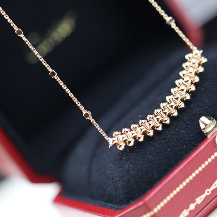 [✨ROSE✨]CLASH PINK GOLD NECKLACE
