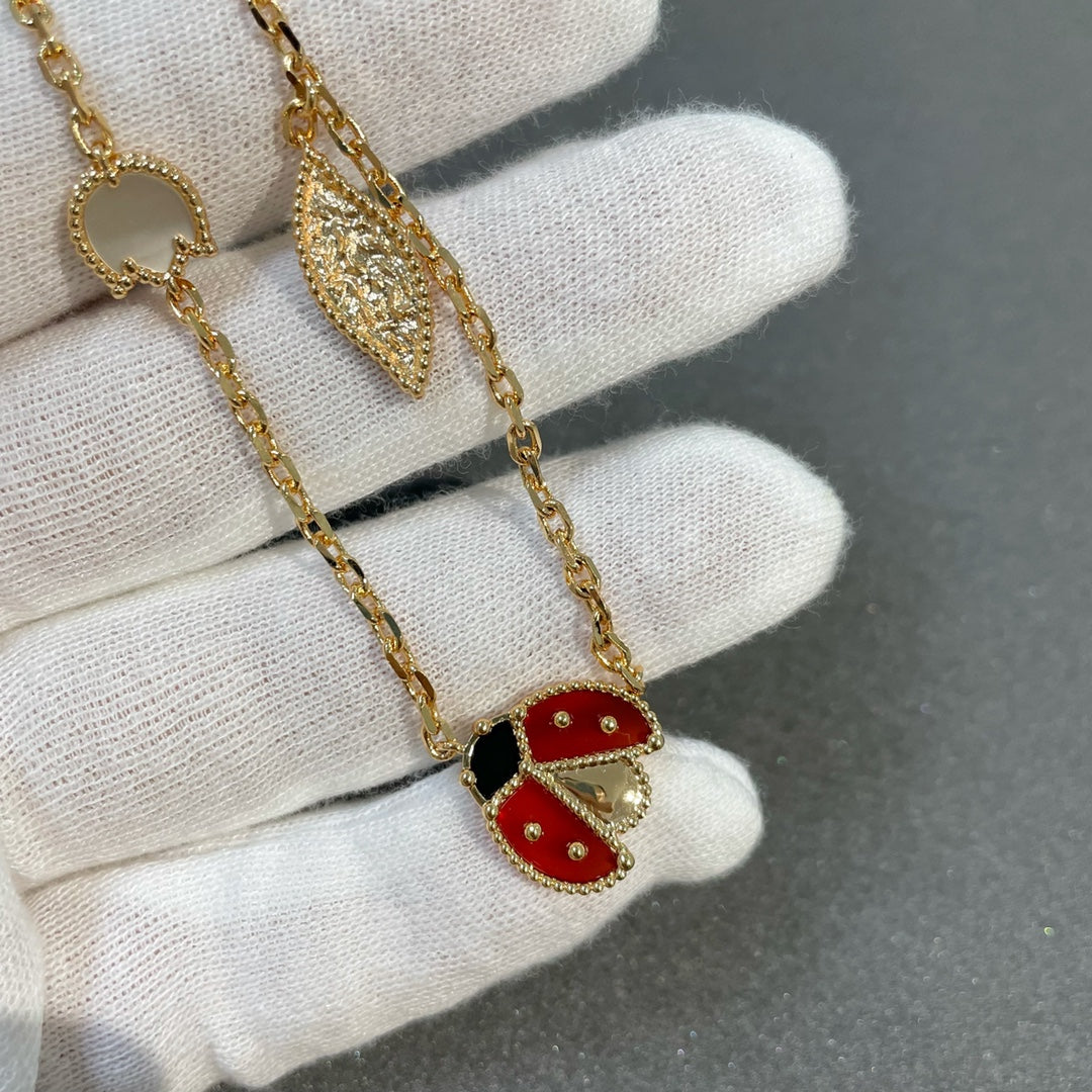 [✨ROSE✨]LUCKY SPRING 15 MOTIFS GOLD NECKLACE