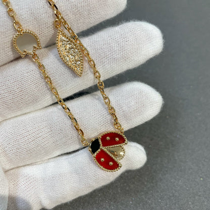 [✨ROSE✨]LUCKY SPRING 15 MOTIFS GOLD NECKLACE