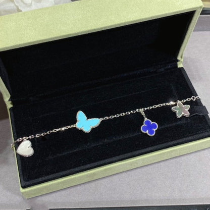 [✨ROSE✨]LUCKY SPRING SILVER BRACELET 4 MOTIF
