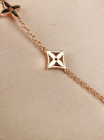 [✨ROSE✨]STAR AND SUN 7 MOTIFS GOLD BRACELET