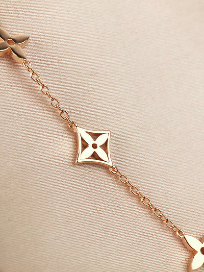 [✨ROSE✨]STAR AND SUN 7 MOTIFS GOLD BRACELET