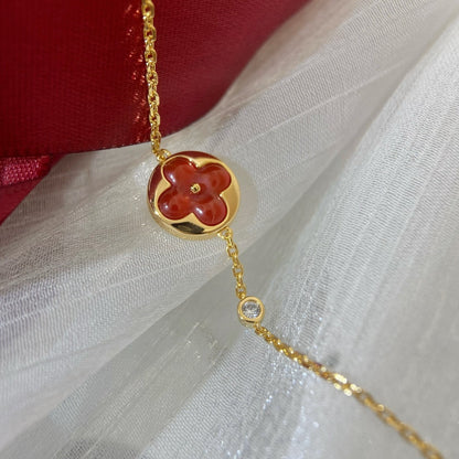 [✨ROSE✨]SUN PEDANT CARNELIAN BRACELET