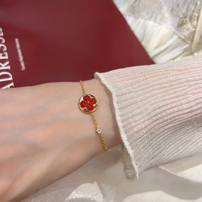 [✨ROSE✨]SUN PEDANT CARNELIAN BRACELET