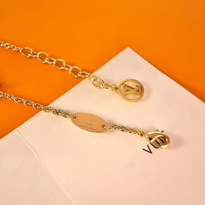 [✨ROSE✨]LOGO STAR MOTIF GOLD BRACELET