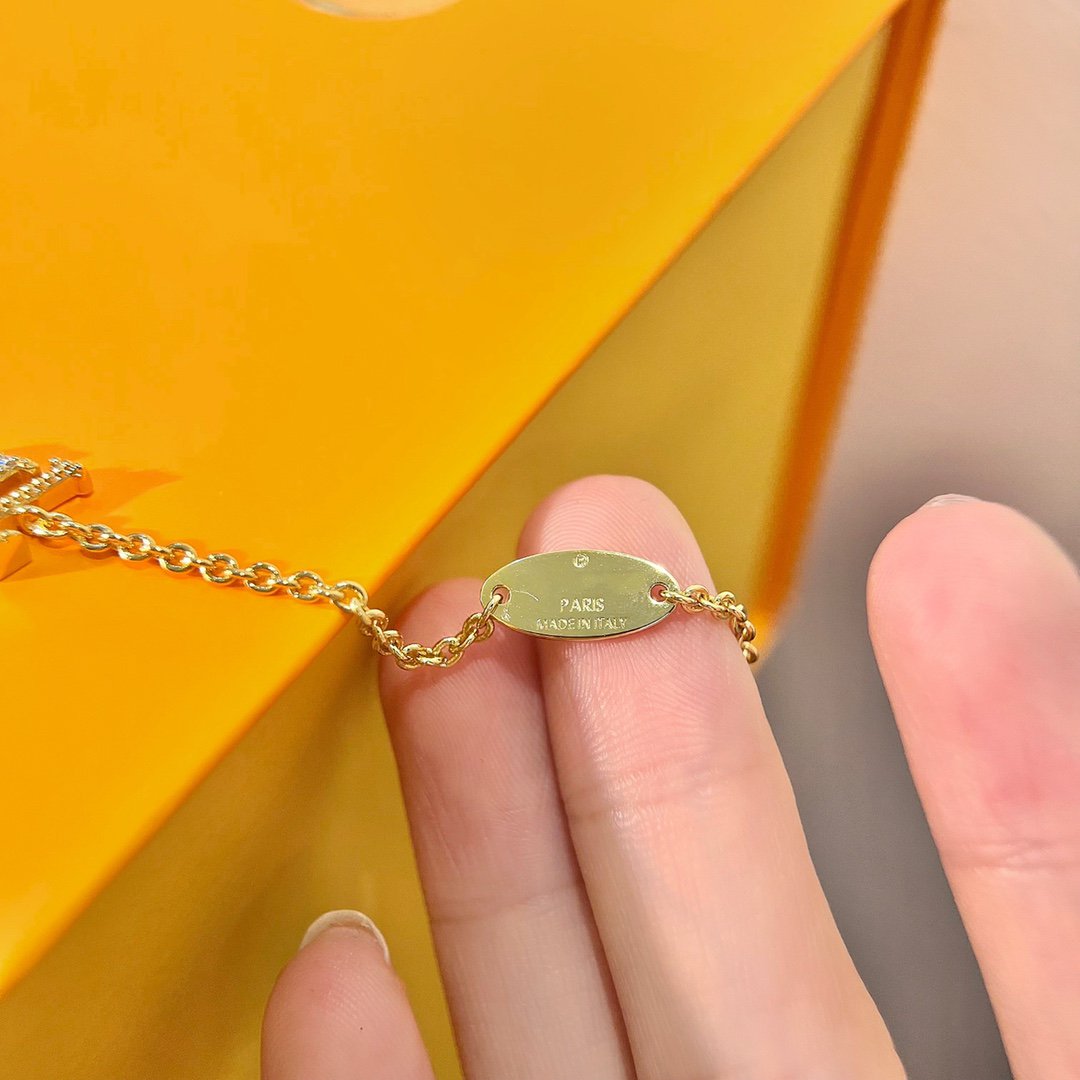 [✨ROSE✨]LOGO STAR MOTIF GOLD BRACELET