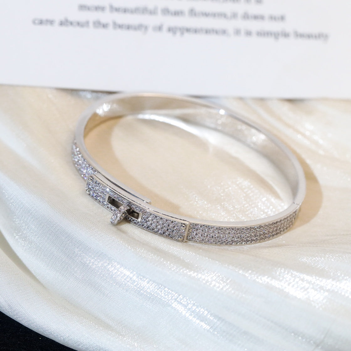 [✨ROSE✨]KELLY BRACELET DIAMOND PAVED
