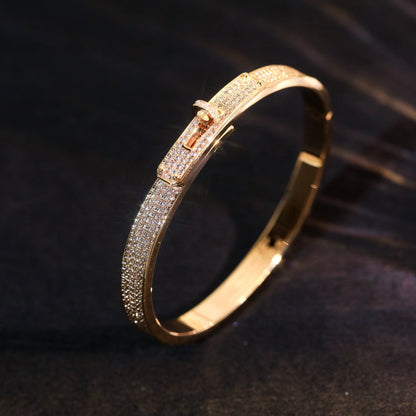 [✨ROSE✨]KELLY BRACELET DIAMOND PAVED