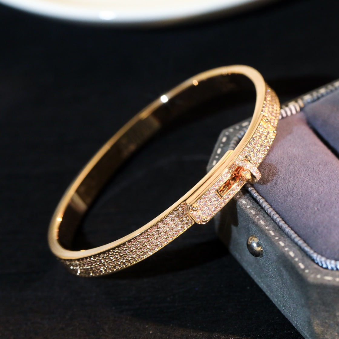 [✨ROSE✨]KELLY BRACELET DIAMOND PAVED