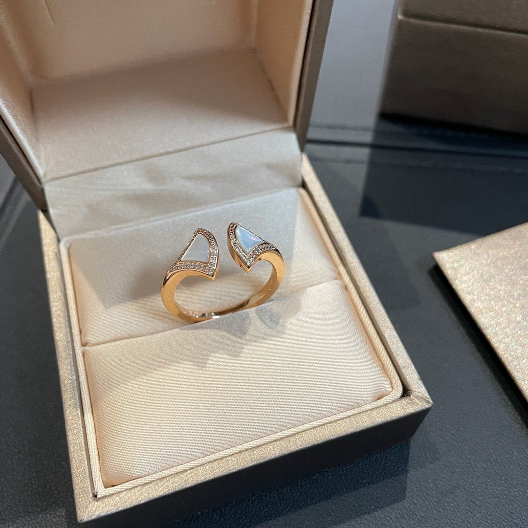 [✨ROSE✨]DREAM MOP DIAMOND OPEN RING