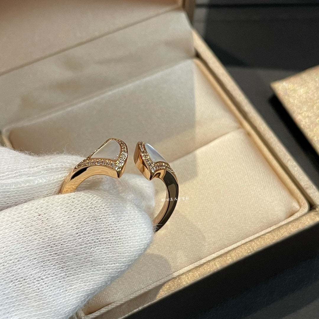 [✨ROSE✨]DREAM MOP DIAMOND OPEN RING
