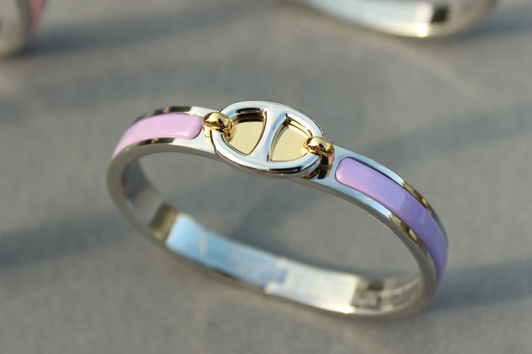 [✨ROSE✨]CLIC CHAINE SILVER BRACELET