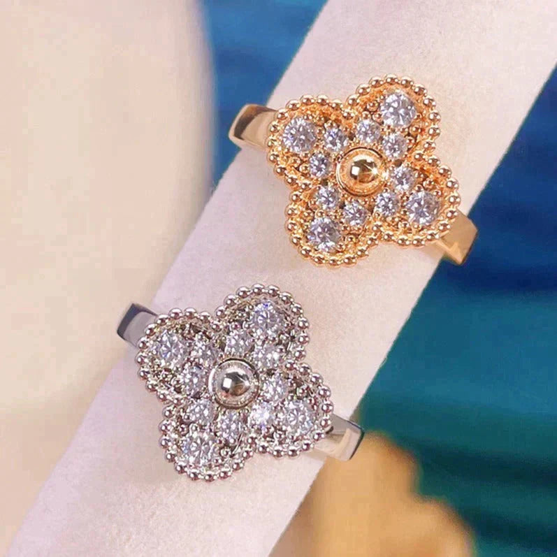 [✨ROSE✨]CLOVER DIAMOND RING