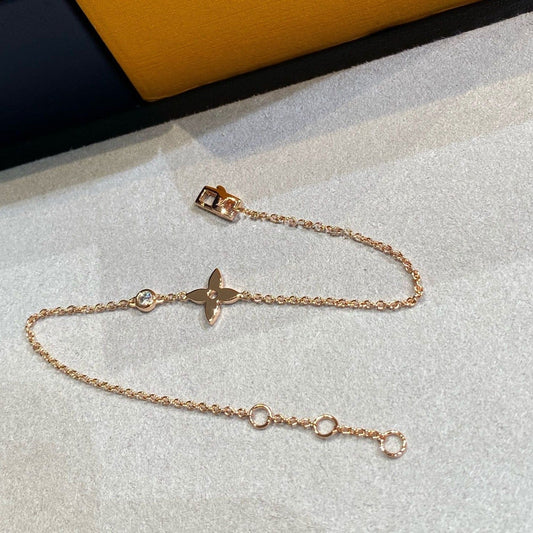 [✨ROSE✨]STAR DIAMOND PINK GOLD BRACELET