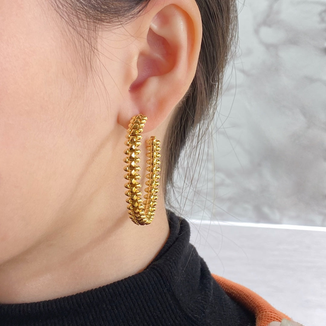 [✨ROSE✨]CLASH HOOP EARRINGS
