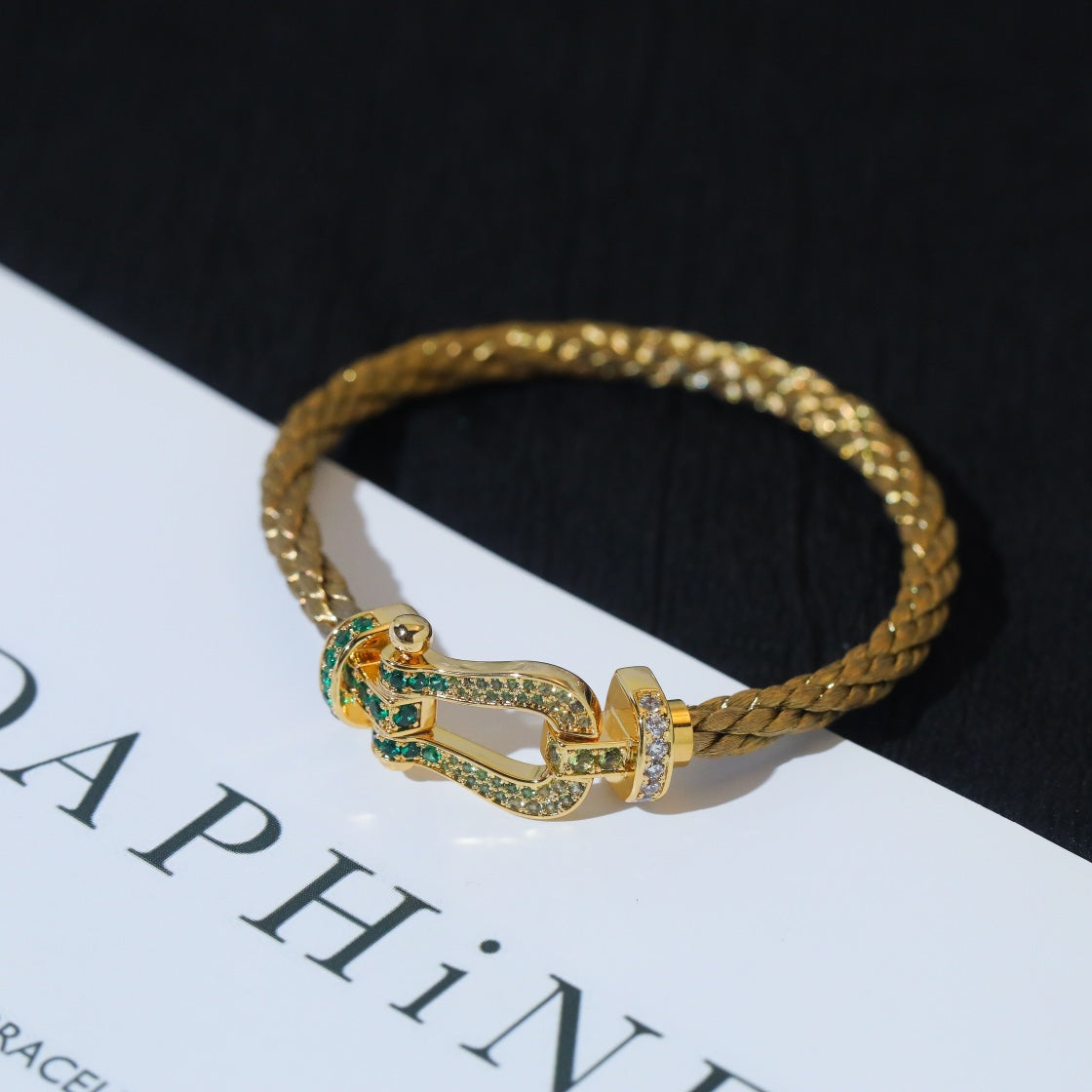 [✨ROSE✨]FORCE 10 GOLD GREEN DIAMOND PAVED