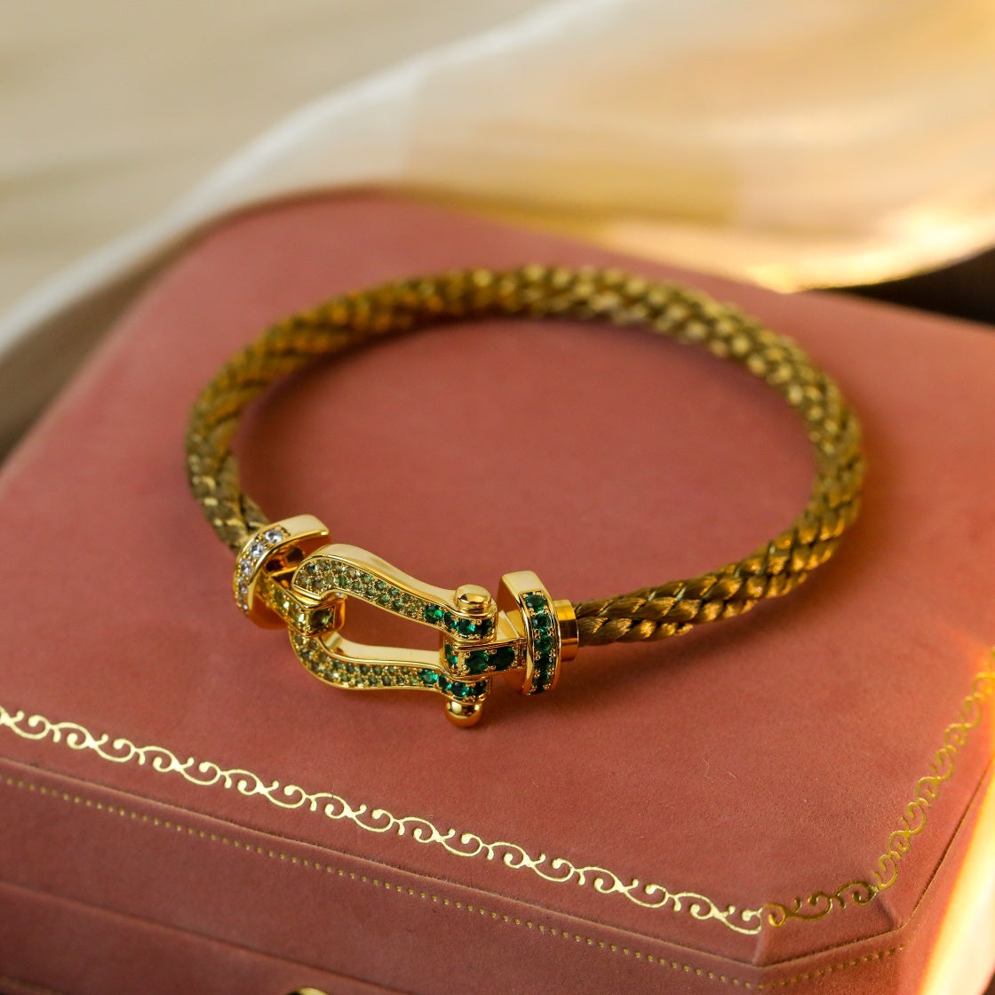 [✨ROSE✨]FORCE 10 GOLD GREEN DIAMOND PAVED