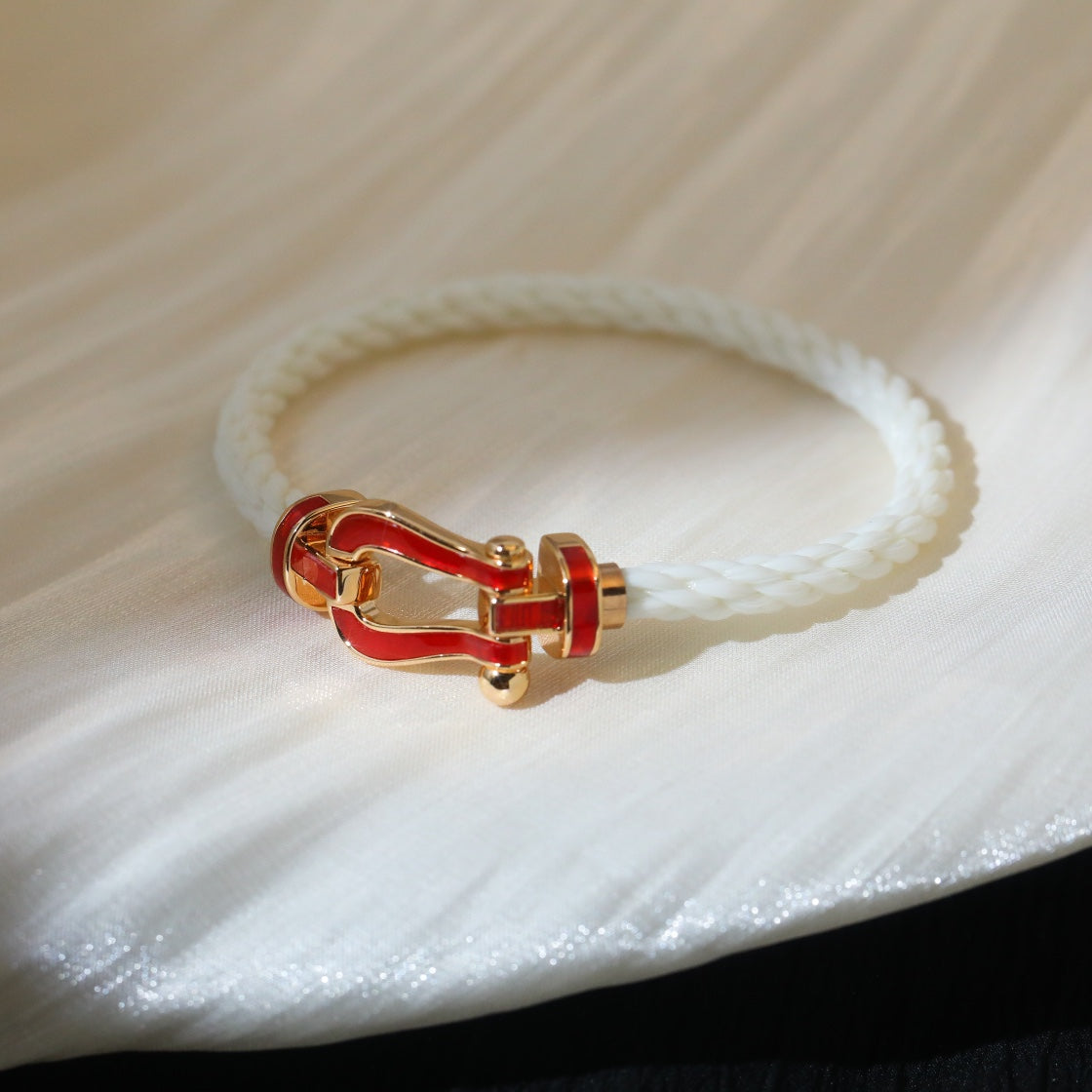 [✨ROSE✨]FORCE 10 WHITE TEXTILE DIAMOND PAVED