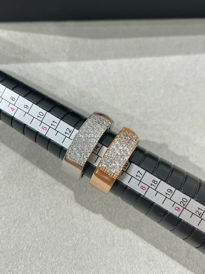 [✨ROSE✨]LIENS EVIDENCE  DIAMOND PAVED RING