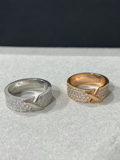 [✨ROSE✨]LIENS EVIDENCE  DIAMOND PAVED RING