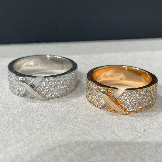 [✨ROSE✨]LIENS EVIDENCE  DIAMOND PAVED RING