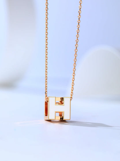 [✨ROSE✨]H CAGE PINK GOLD NECKLACE