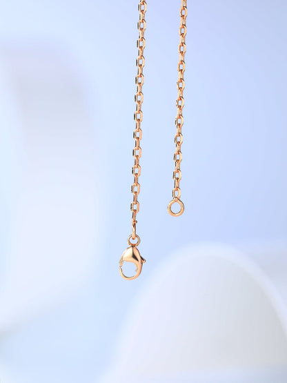 [✨ROSE✨]H CAGE PINK GOLD NECKLACE