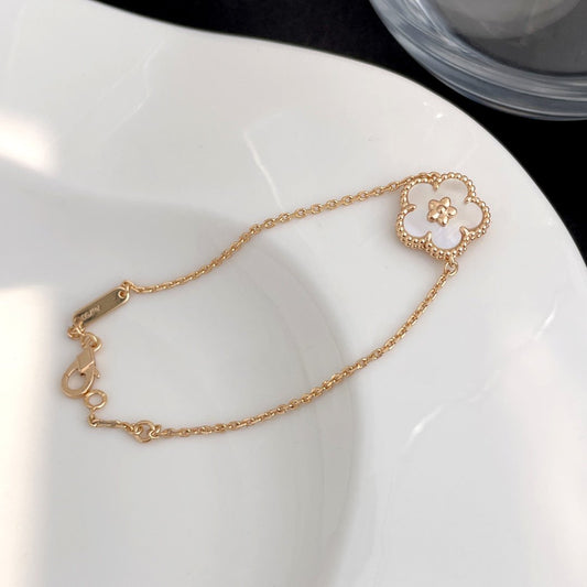 [✨ROSE✨]LUCKY SPRING ROSE GOLD MOP BRACELET