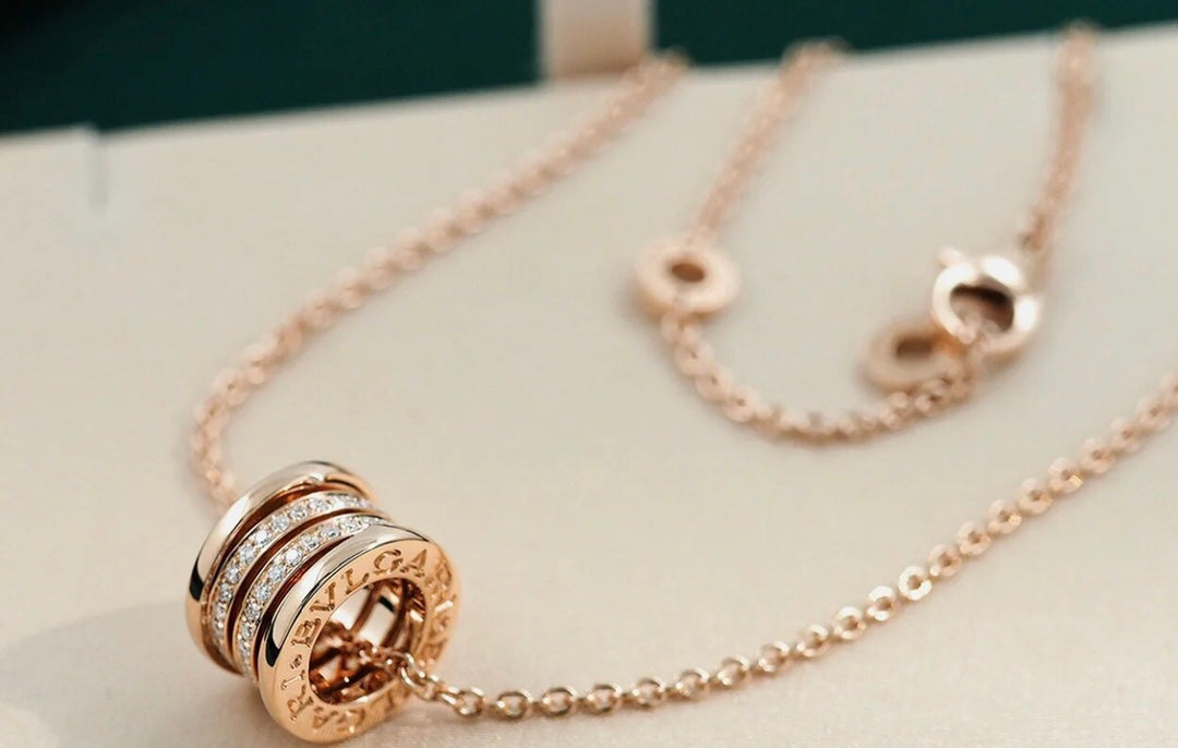 [✨ROSE✨]ZERO 1 PINK GOLD DIAMOND NECKLACE
