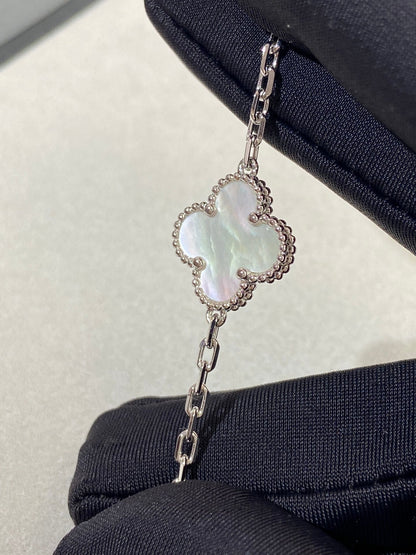 [✨ROSE✨]CLOVER SILVER MOP 5 MOTIF BRACELET