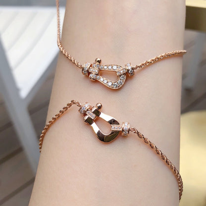 [✨ROSE✨]FORCE 10 PINK GOLD DIAMOND NECKLACE