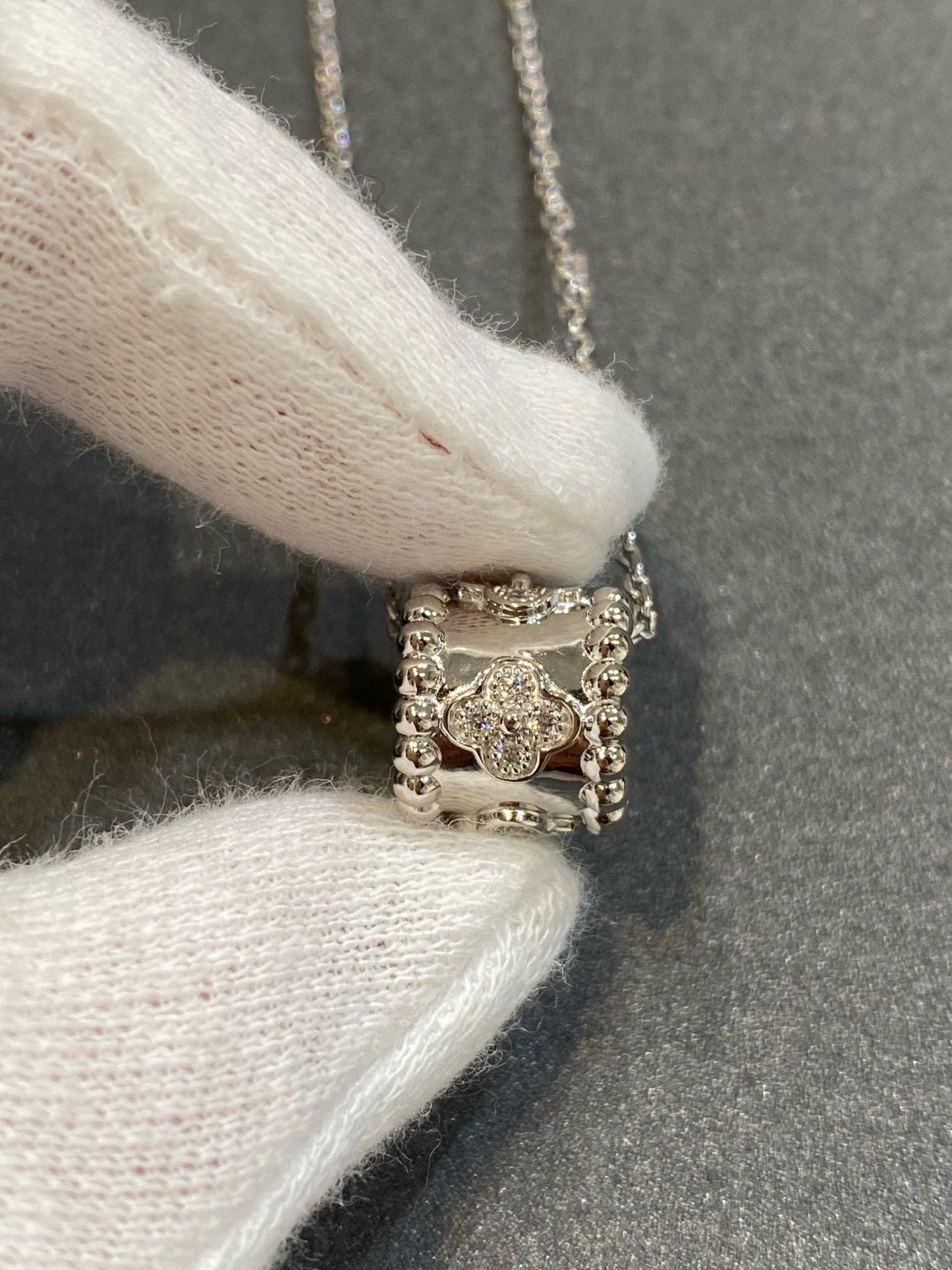 [✨ROSE✨]PERLEE PEDANT SIVLER DIAMOND NECKLACE